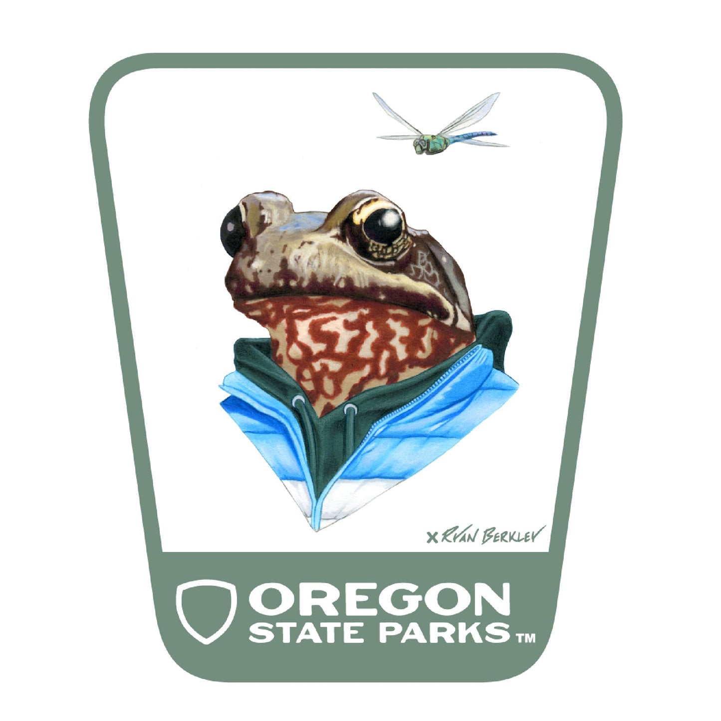 Oregon Spotted Frog 3.25" Weatherproof Sticker