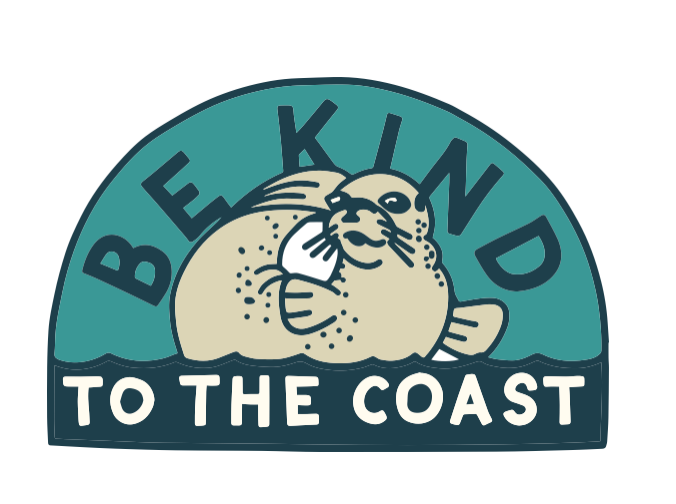 Be Kind To the Coast - Seal - 3.5" Sticker