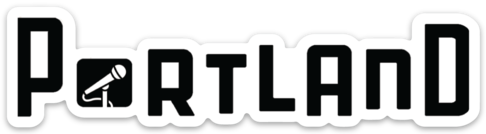 Portland Skyline "Mic" Weatherproof Vinyl Sticker