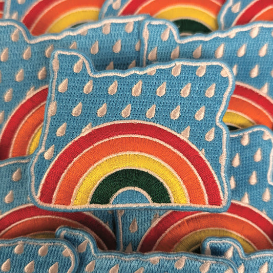 Oregon Rainbow - 2.25" Iron-on Patch