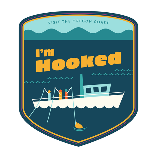 I'm Hooked 3" Sticker