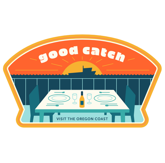 Good Catch 3" Sticker