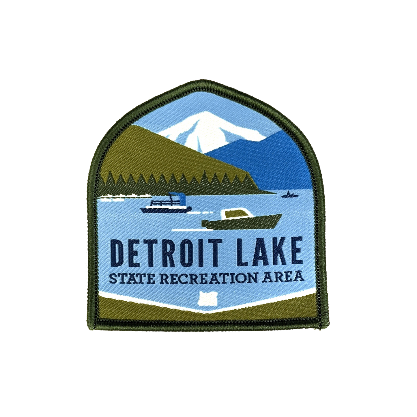 Detroit Lake 2.5" Woven Patch - Iron-on