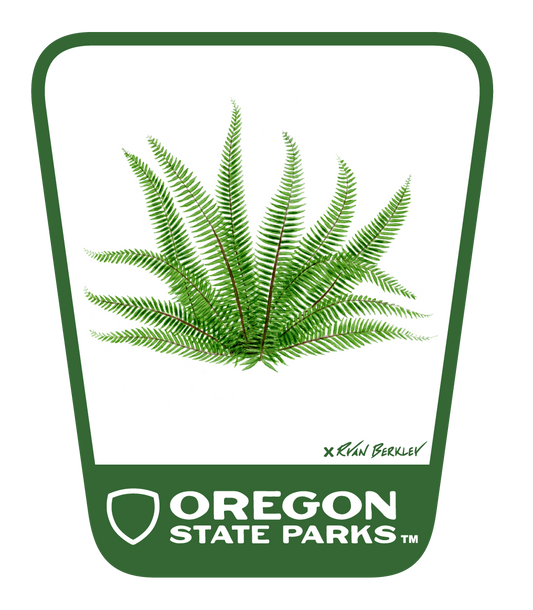 Ryan Berkley - Fern 3.25" Weatherproof Sticker