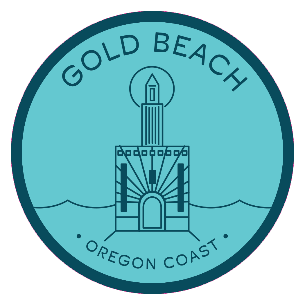 Gold Beach 3.25" Sticker