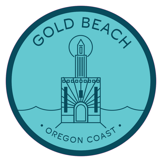 Gold Beach 3.25" Sticker