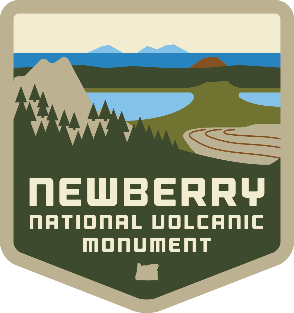 Newberry National Volcanic Monument - 1.25" Enamel Pin