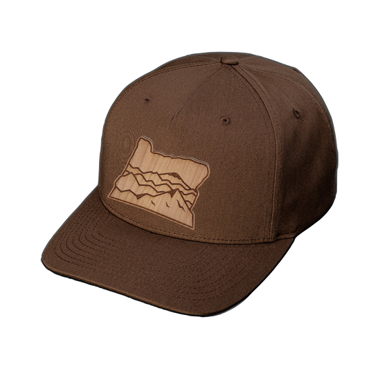 Wood Patch - Mountains Snapback Hat