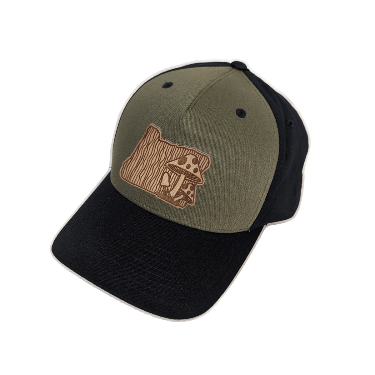 Wood Patch - Mushroom Snapback Hat