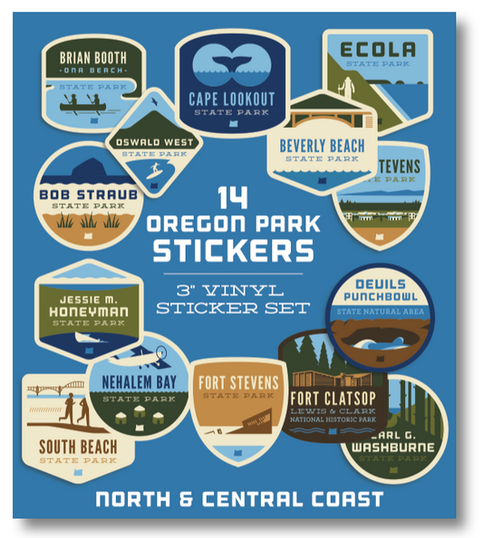 Oregon Parks Regional Sticker Packs