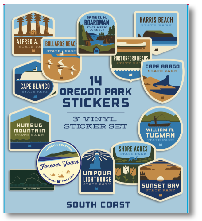 Oregon Parks Regional Sticker Packs