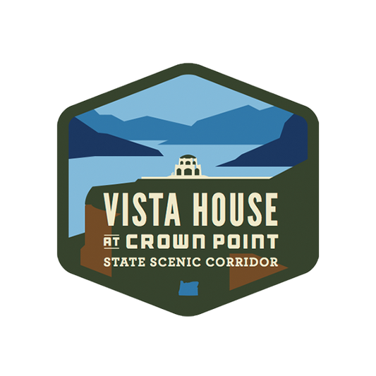 Vista House at Crown Point Vinyl 3" Sticker