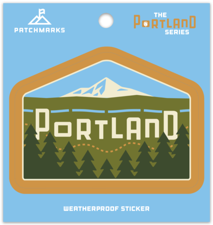 Portland Skyline "East" Weatherproof Vinyl Sticker