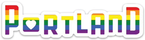 Portland Skyline "Pride" Weatherproof Vinyl Sticker